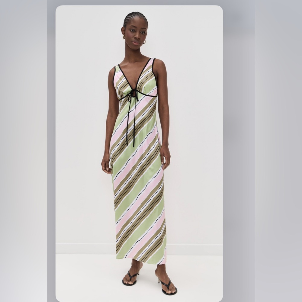 Madison Pastel Striped Maxi Skirt